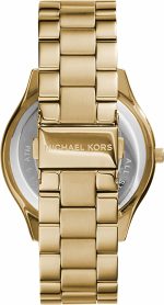 Michael Kors Women's Slim Runway Three-Hand Stainless Steel Quartz Watch - Image 5
